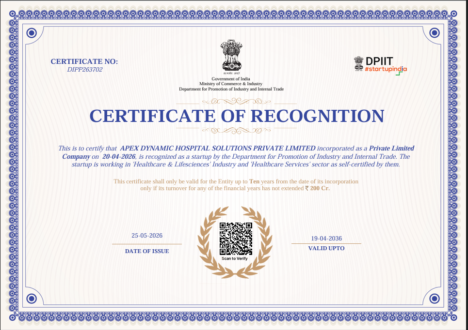 Certificate of Recognition